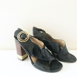 Modern Black Chloe Sandals
